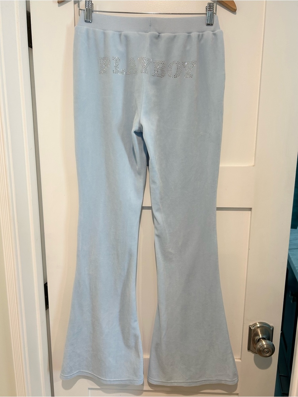 PLAYBOY Y2K Velour Flared Track Pants